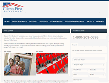 Tablet Screenshot of clientsfirstrealtors.com